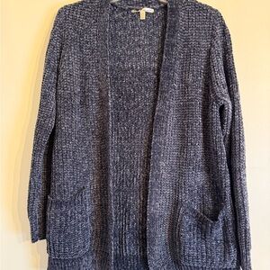 Seven7 Charcoal Open-Front Cardigan